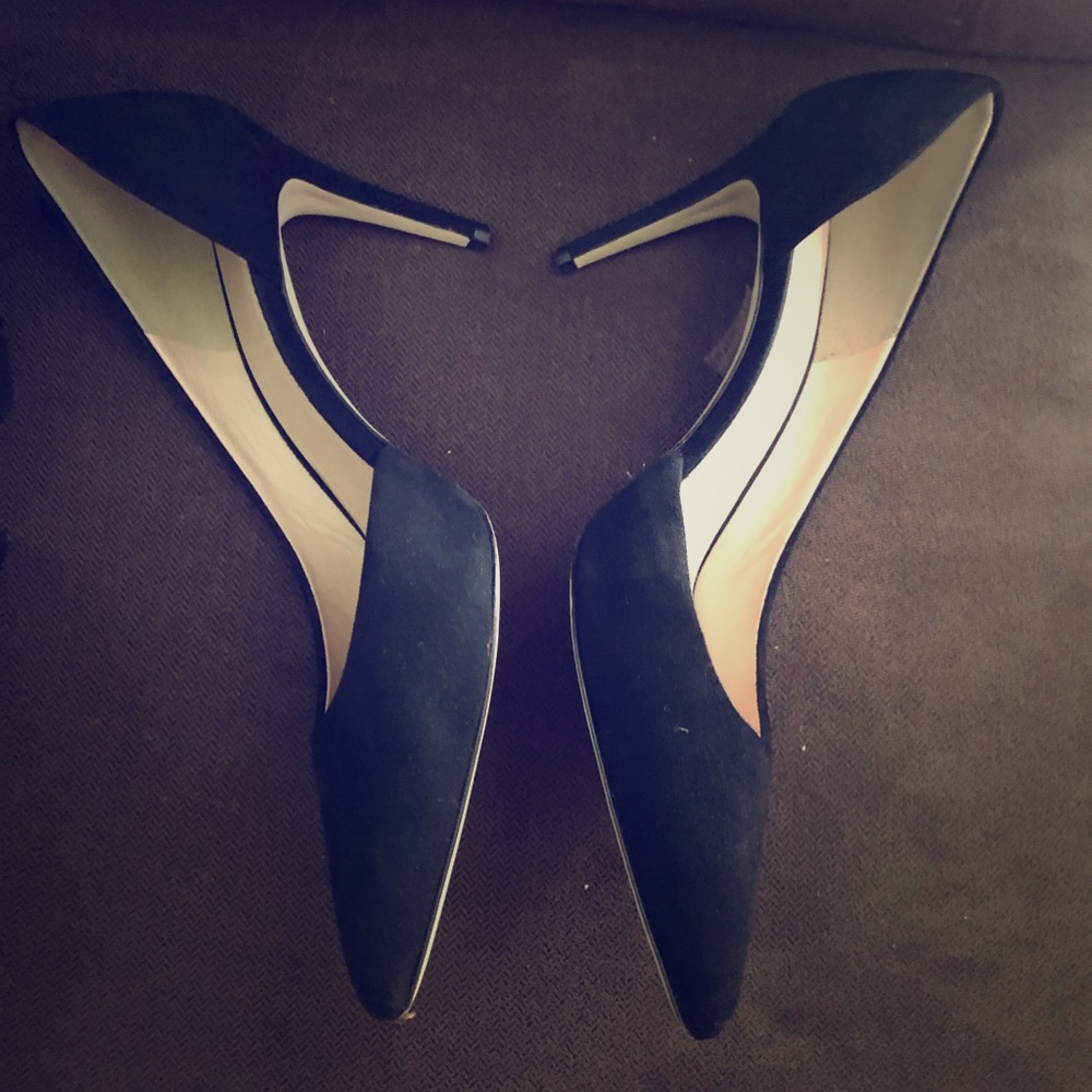 I Crew Women's Lucie Black Suede Pumps